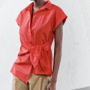 New York & Company Coral Stretch Blouse